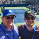 Shep and his dad, who booked an $800 flight to New York for 15,000 points to see the U.S. Open.
